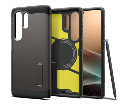 Etui do telefonów SPIGEN Tough Armor Magsafe do Samsung Galaxy S25 Ultra Gunmetal ACS08965
